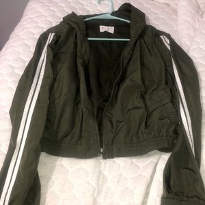 Olive Green Windbreaker